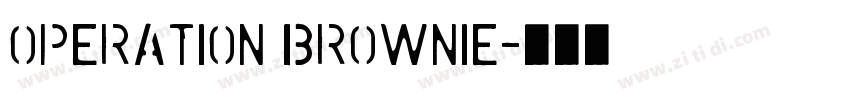 Operation brownie字体转换